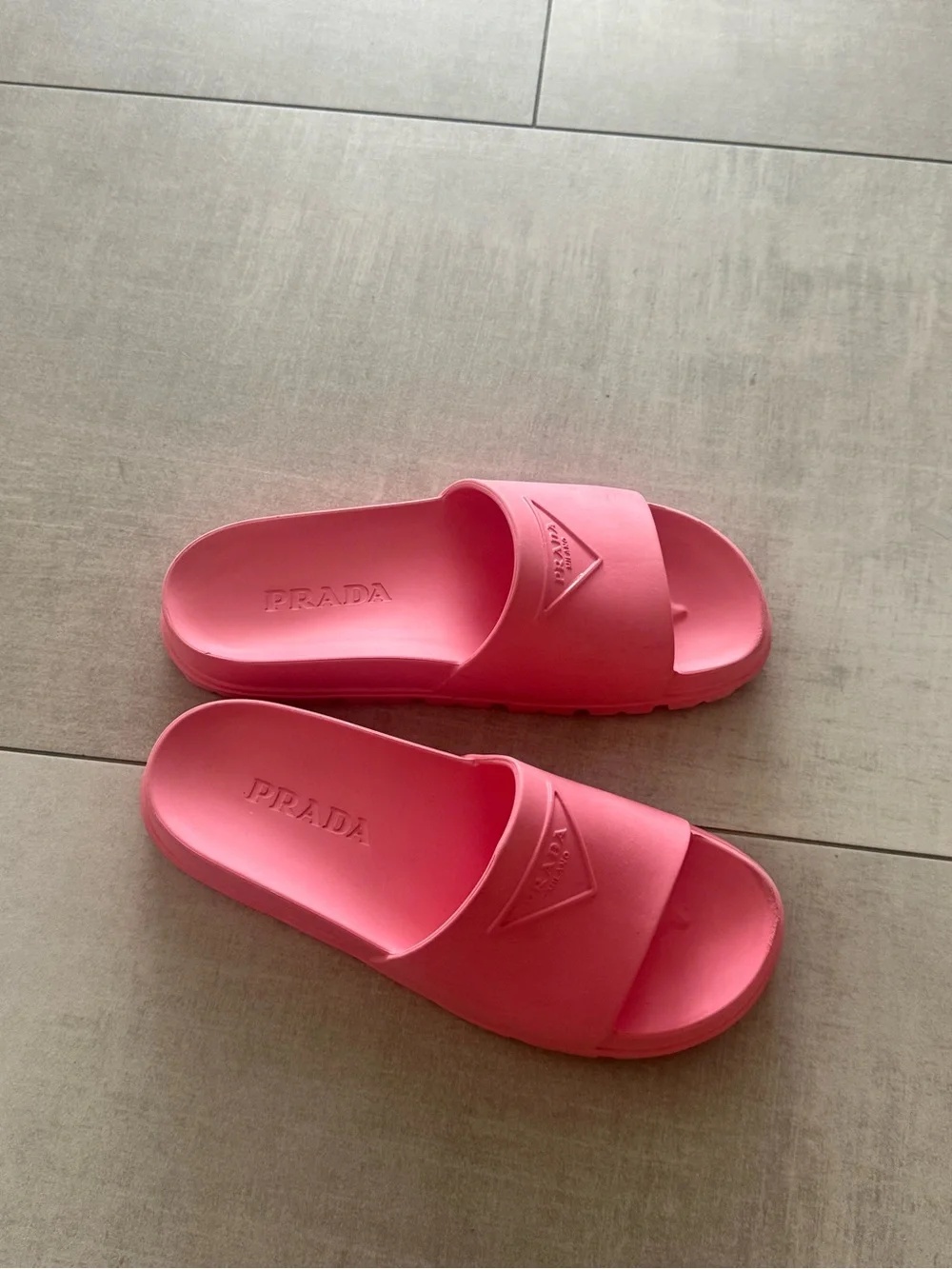 Prada Women’s Pink Slide Sandals